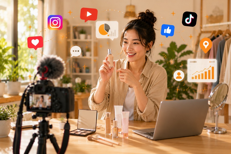 Tampilan Instagram Stories dengan poll question countdown dan reaction icons untuk meningkatkan engagement