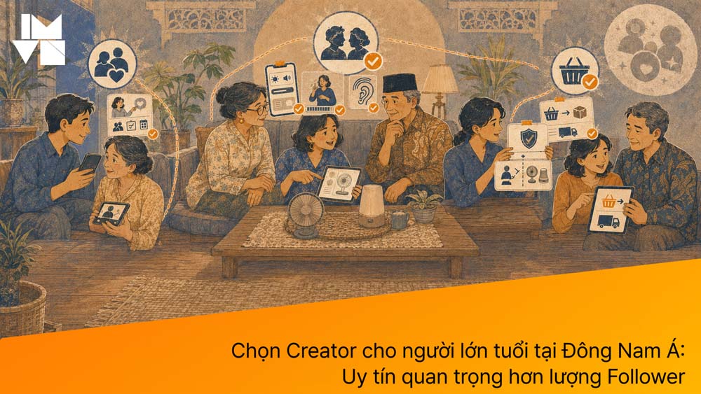 Chọn Creator cho người lớn tuổi tại Đông Nam Á: Uy tín quan trọng hơn lượng Follower