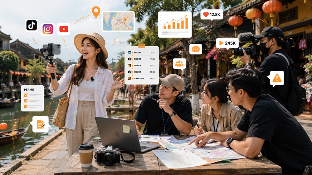 Cross-border creator campaign happening through local field operations rather than only inside a dashboard