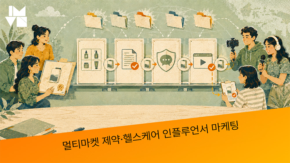 멀티마켓 제약·헬스케어 인플루언서 마케팅: 제품 서류에서 게시 승인까지