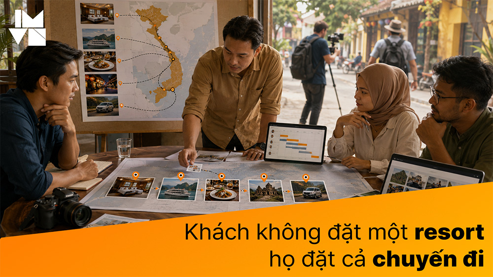 Khách không đặt một resort, họ đặt cả chuyến đi: Playbook quảng bá theo hành trình