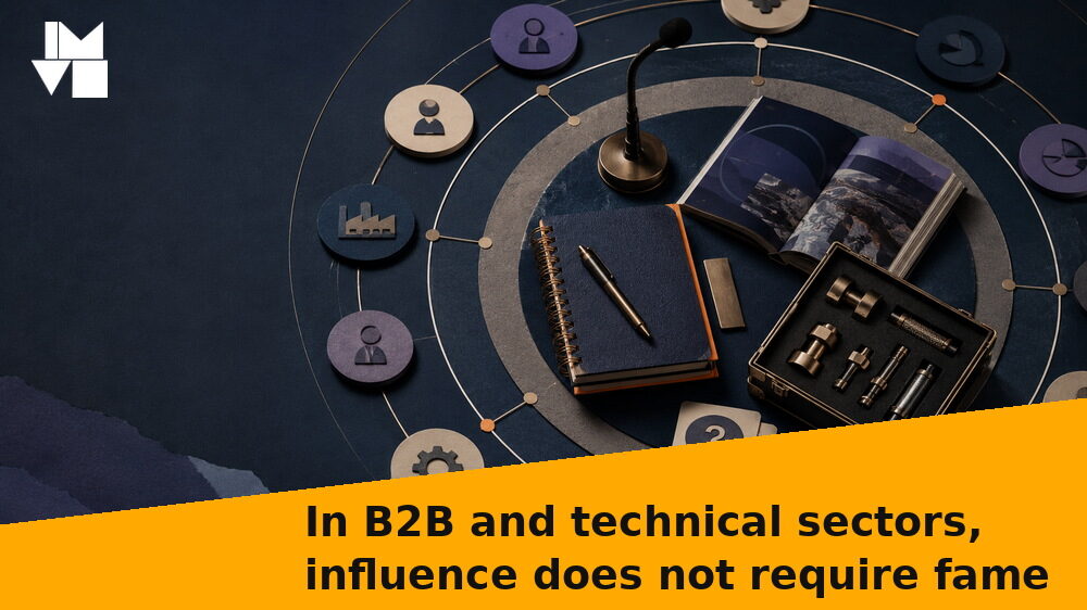 In B2B and technical sectors, influence does not require fame