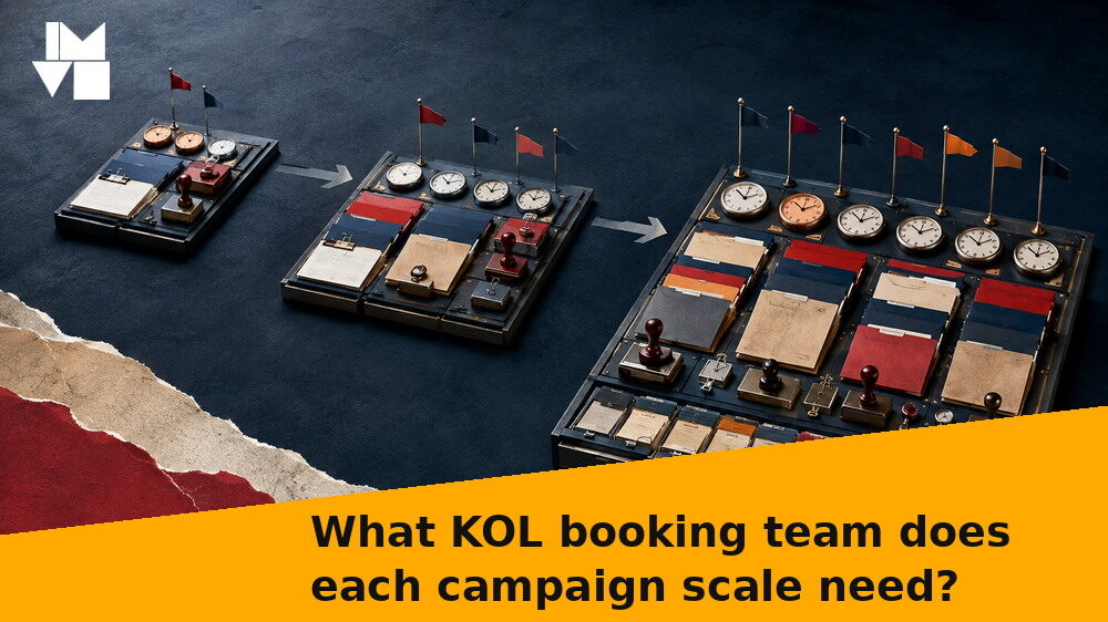 What KOL booking team does each campaign scale need?