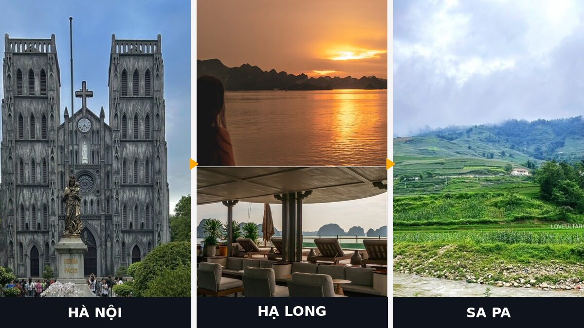 Hanoi Ha Long Sa Pa route showing how Korean travelers plan a northern Vietnam trip
